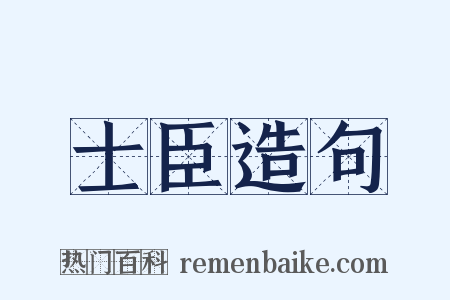士臣造句是什么意思的图片